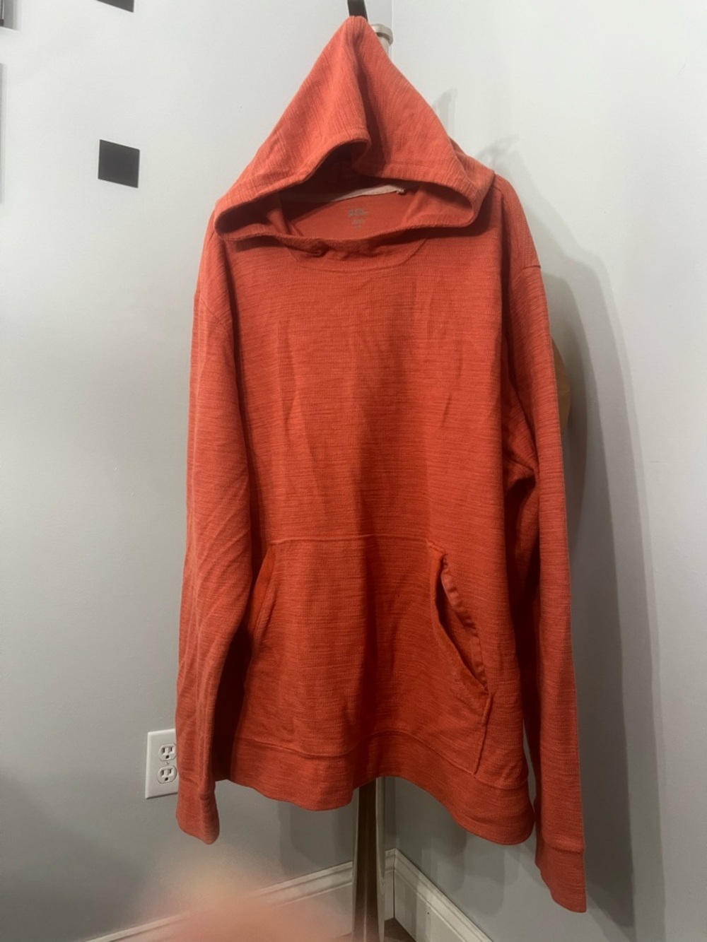 R.O.W. Men's Hooded Pullover Sweatshirt - Rust Orange